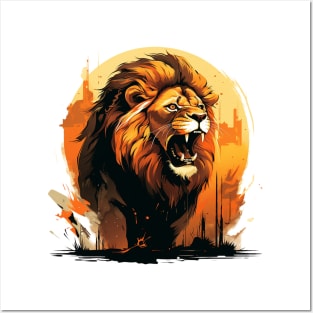 lion Posters and Art